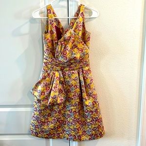 Zac Posen Target Metallic Party dress Size 1 NWOT Sorority/Wedding/dances